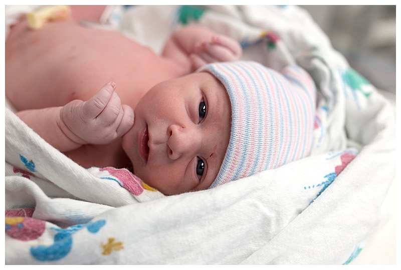 First Day Photo - Hospital Newborn Photography